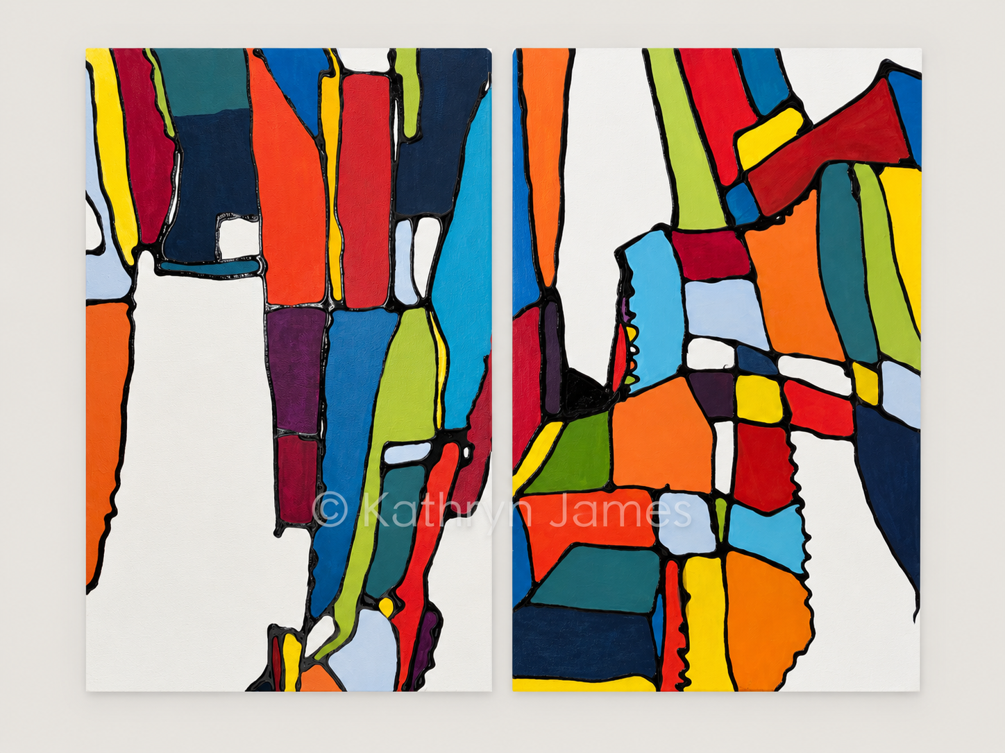 Illustrative abstract composition